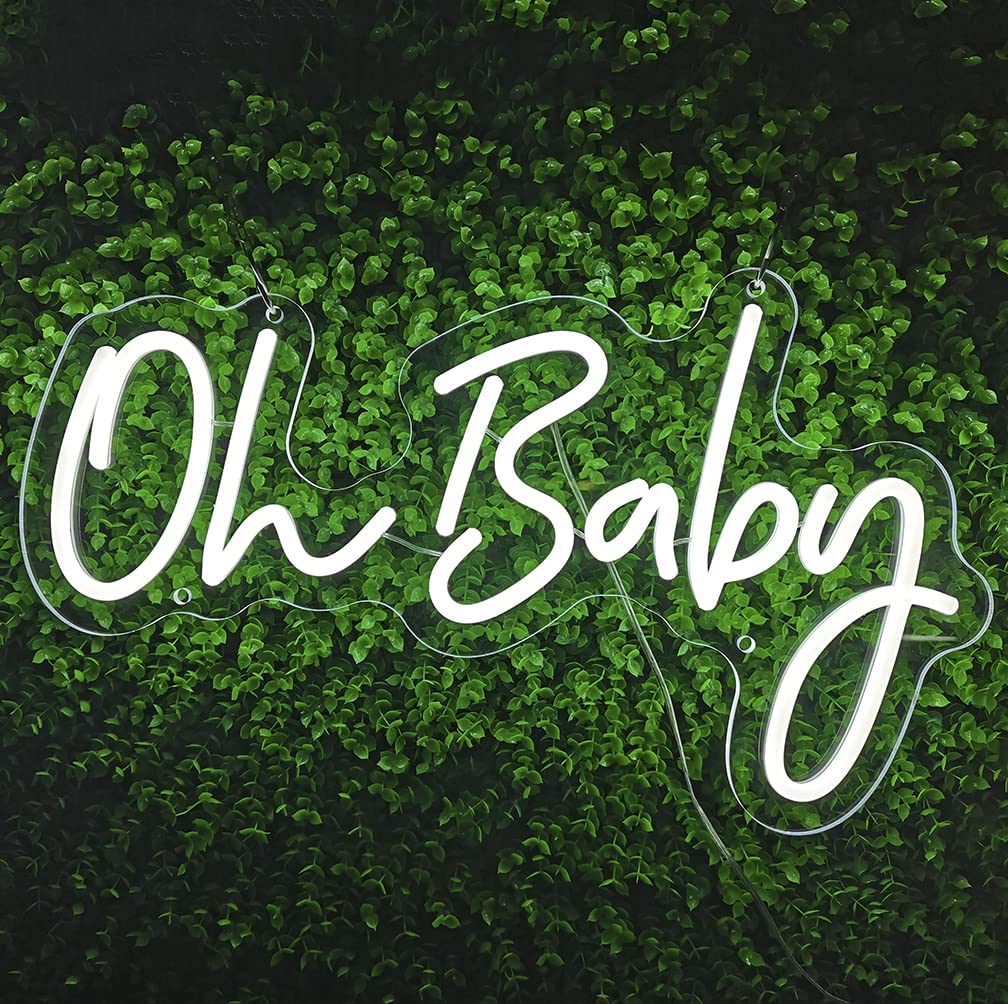 Let's Party 22x12 Inches Custom LED Neon Sign, Neon Sign LED, Neon Sign Letters,Led Neon Sign Wall Light for Home, Kids Room, Bar, Birthday Party, Christmas,Wedding Decor (Pink Let's Party)