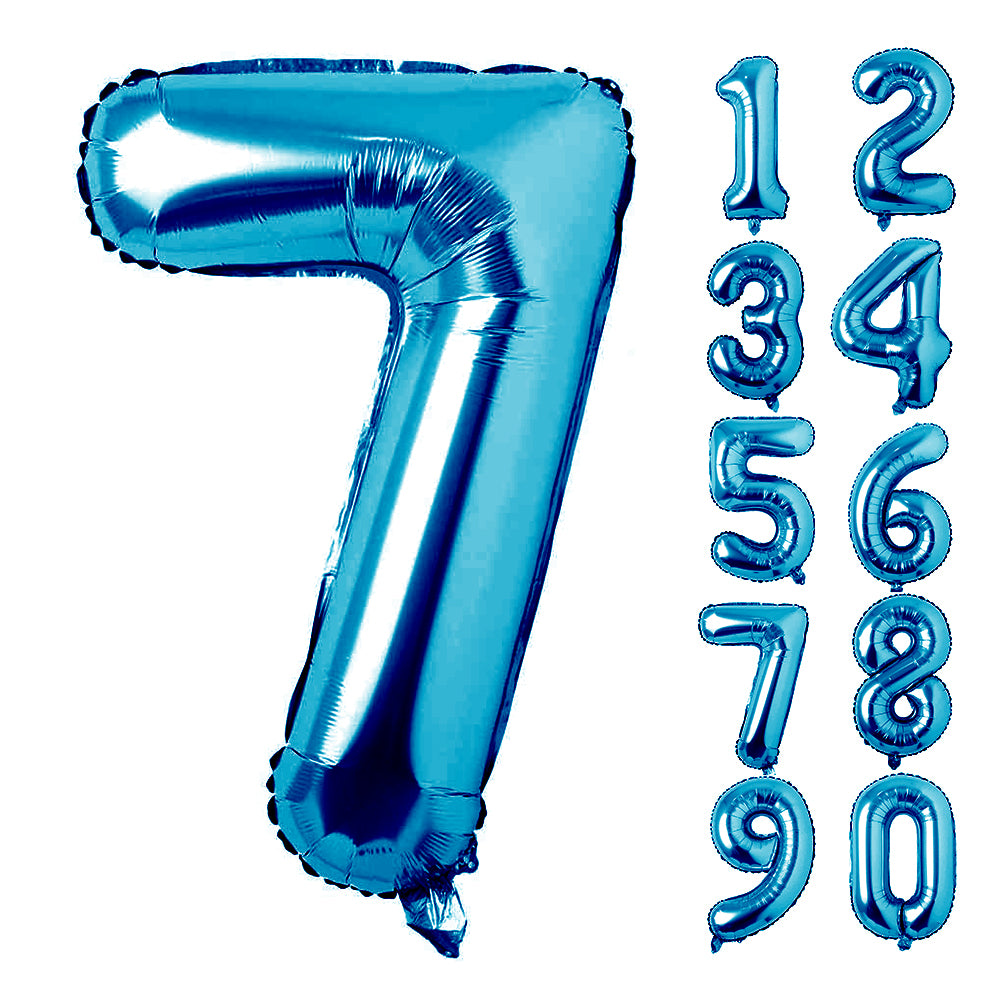 Large Number 0 Balloons, Giant Foil Helium Fillable Baloon 40 Inch Age Birthday Anniversary Party Decoration with Rose Gold (0-9)