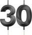30th Birthday Candles Cake Numeral Candles Happy Birthday Cake Topper Decor