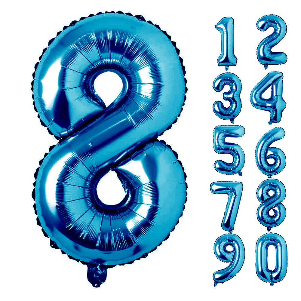 Large Number 0 Balloons, Giant Foil Helium Fillable Baloon 40 Inch Age Birthday Anniversary Party Decoration with Rose Gold (0-9)