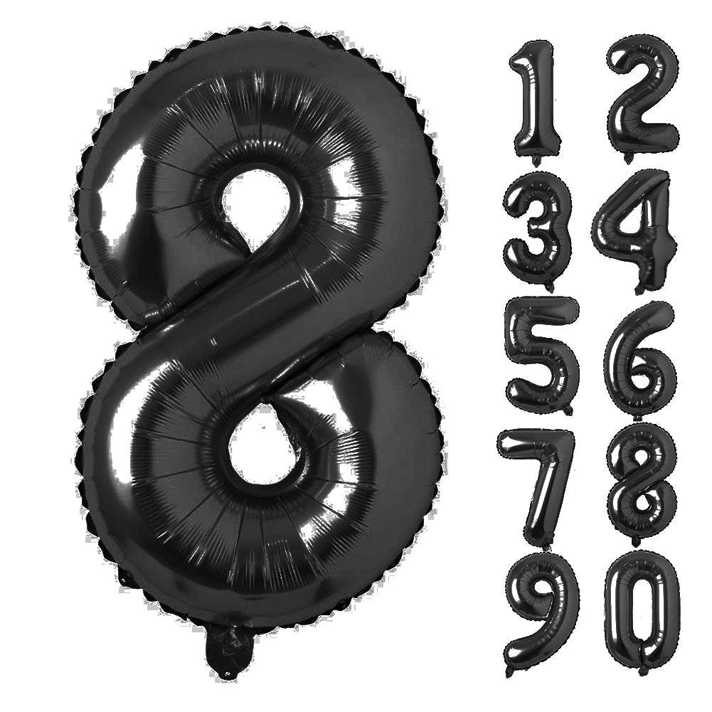 Large Number 0 Balloons, Giant Foil Helium Fillable Baloon 40 Inch Age Birthday Anniversary Party Decoration with Rose Gold (0-9)