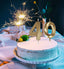 Metallic Number 40 Cake Topper for Birthday, Anniversary