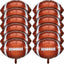Football Balloons Football Mylar Party Balloons Football Shaped Aluminum Foil Balloons for Sport Themed Football Themed Birthday Party Decor, 22 Inch (4)
