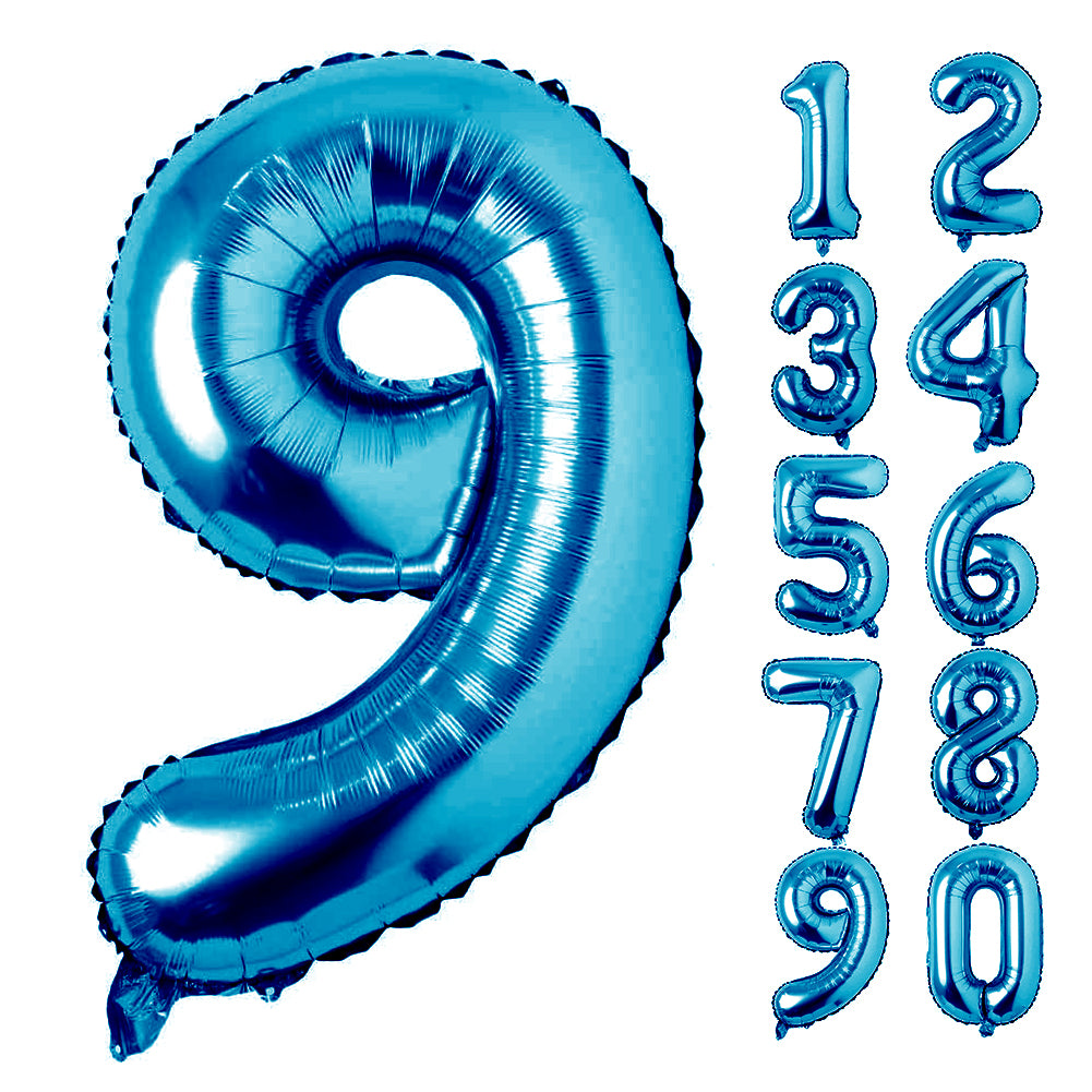 Large Number 0 Balloons, Giant Foil Helium Fillable Baloon 40 Inch Age Birthday Anniversary Party Decoration with Rose Gold (0-9)