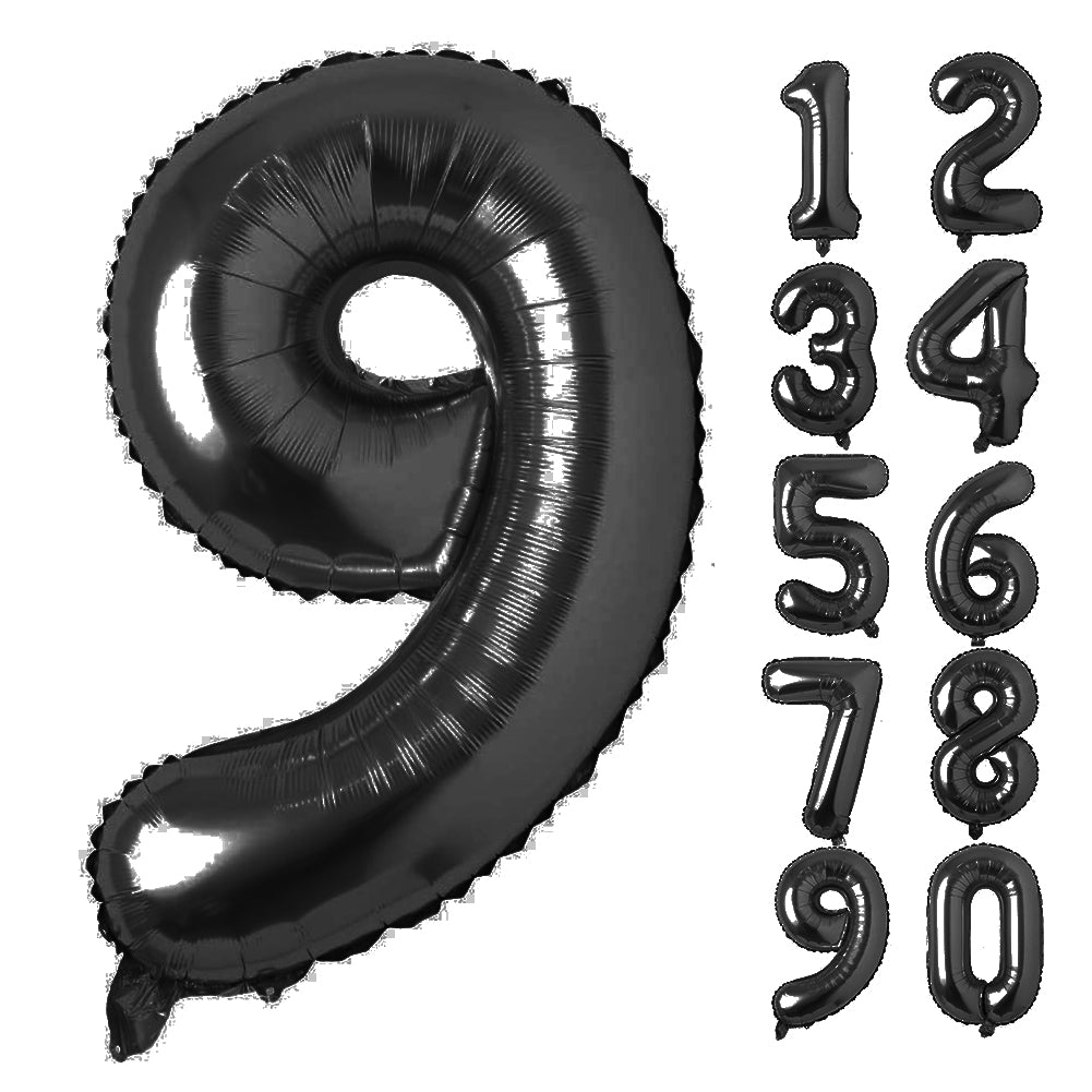 Large Number 0 Balloons, Giant Foil Helium Fillable Baloon 40 Inch Age Birthday Anniversary Party Decoration with Rose Gold (0-9)