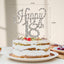 Happy 18th Birthday Cake Topper with Sparkly Silver Rhinestone