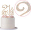 21 and Fabulous Cake Topper - Premium Rose Gold Metal Sparkly Rhinestone Decoration