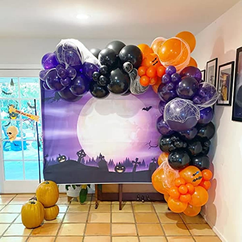 Bright Orange Balloons 110Pcs Orange Balloon Garland Arch Kit 5/10/12/18 Inch Matte Latex Orange Balloons Different Sizes