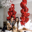 18 Inch Red Heart Foil Helium Balloons(10 PCS)