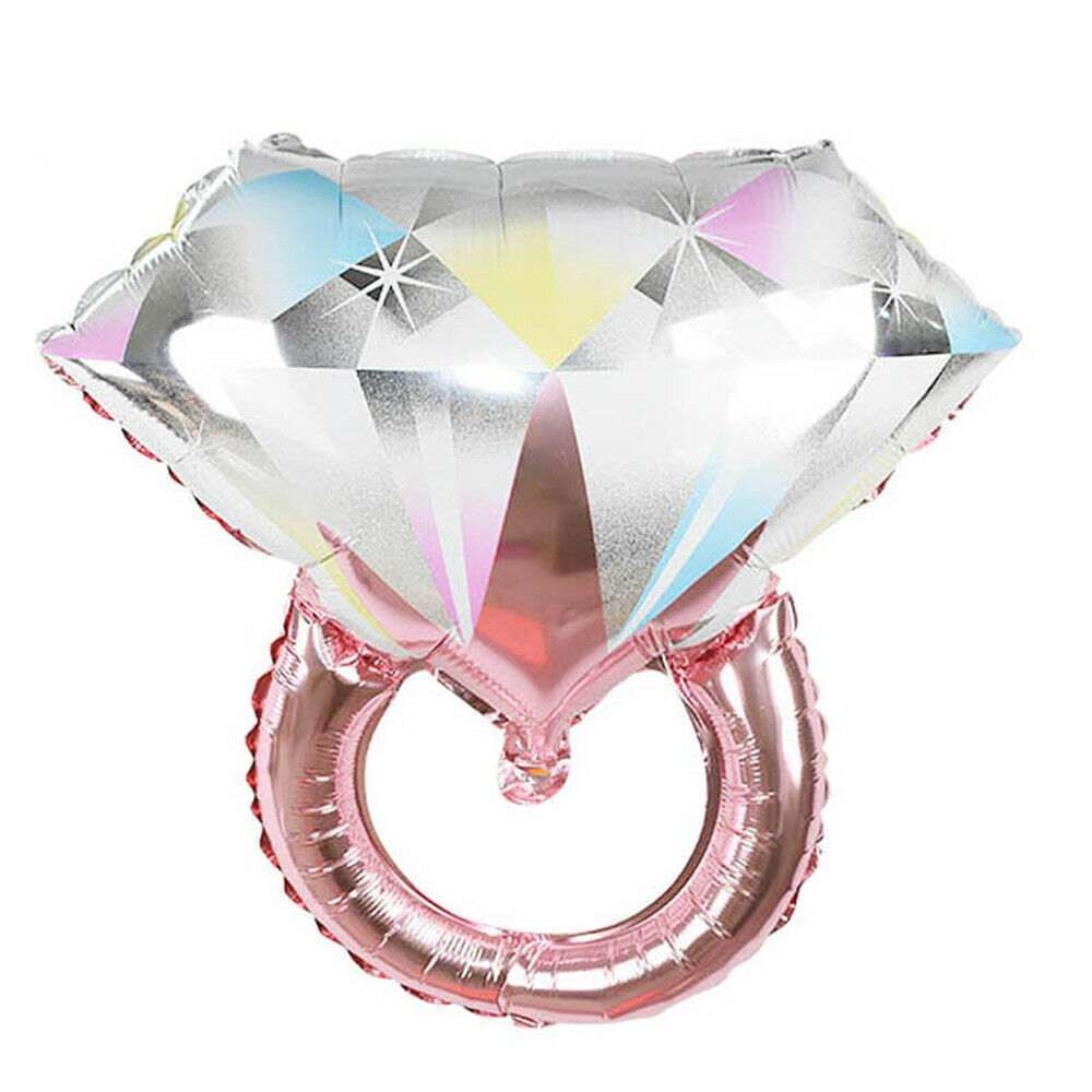 Diamond Ring Foil Balloon Wedding Birthday Party Valentine's Day Decoration Gift