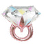 Diamond Ring Foil Balloon Wedding Birthday Party Valentine's Day Decoration Gift